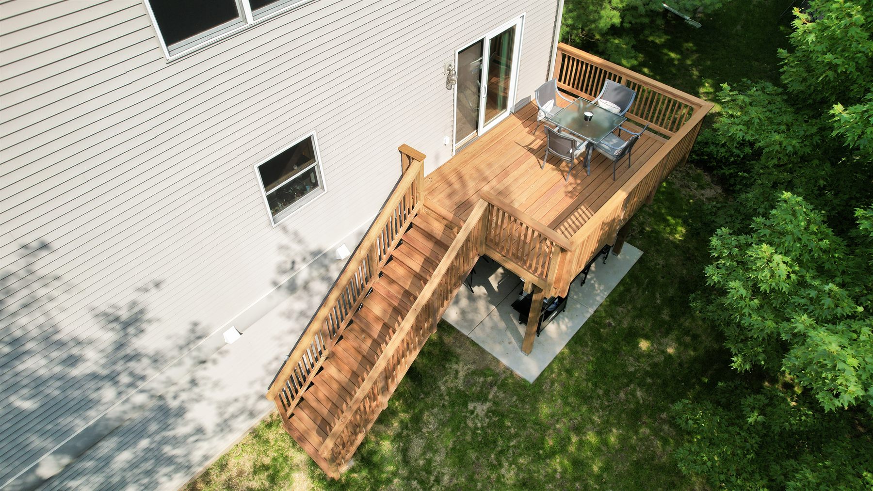 Aerial View — Multi-Level Composite Deck
