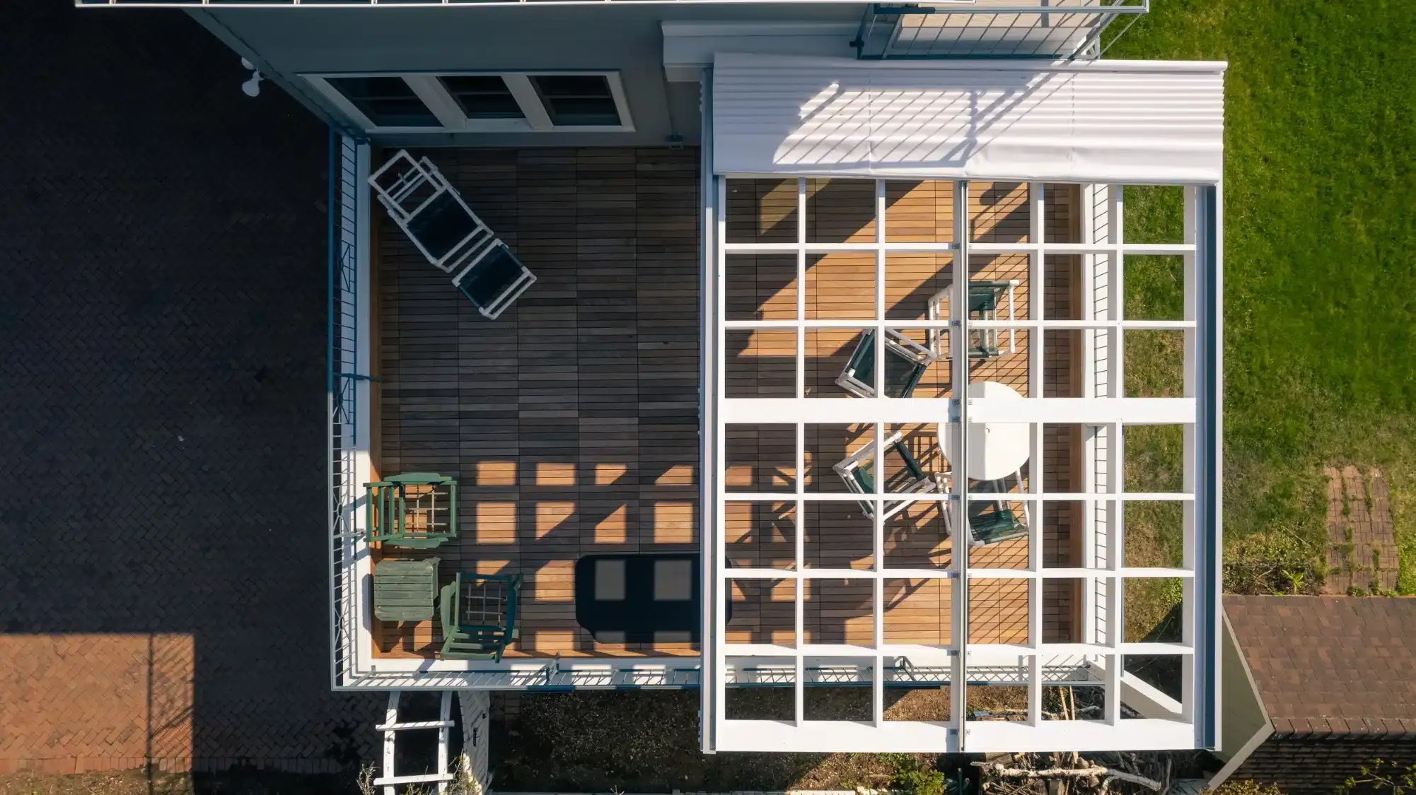 Custom Deck with Integrated Pergola